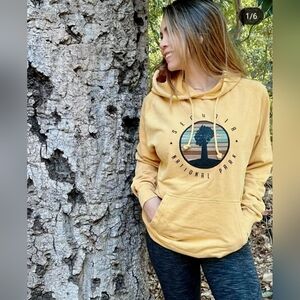 ADKTD Lifestyle  Mustard California‎ Dreaming Patch Hoodie Cotton Size S